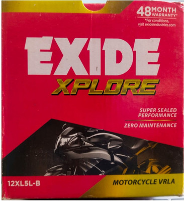 EXIDE XPLORE 12XL5L-B 12 Ah Battery for Bike