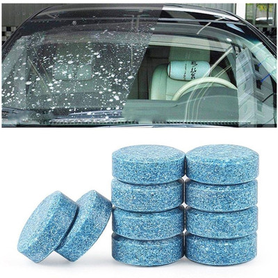 TopDoc Car Wiper Windshield Effervescent Cleaner Tablets, Pack of 10 (Drop 1 Tablet in Tablet Concentrate Vehicle Glass Cleaner(10 g)