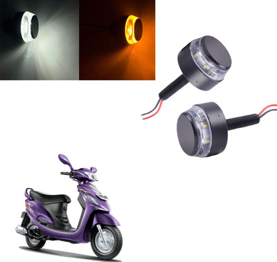 Vagary Front LED Indicator Light for Mahindra Rodeo RZ(White, Amber)