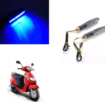 Vagary Front, Rear LED Indicator Light for Mahindra Duro(Blue)
