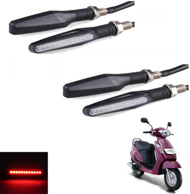 REPLEY Front, Rear LED Indicator Light for Mahindra Duro(Red)