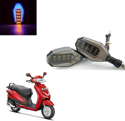 Vagary Front, Rear LED Indicator Light for Hero Duet(Blue, Yellow)