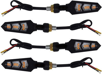 BR TrendZ Front, Rear LED Indicator Light for NA CBZ, Classic 350, Duke 200, HF Dawn, Electra, Jawa, Pulsar(Yellow)