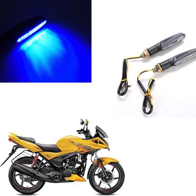 Vagary Front, Rear LED Indicator Light for Hero Ignitor(Blue)