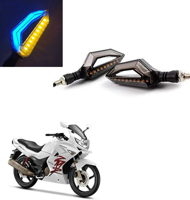 Vagary Front, Rear LED Indicator Light for Hero Karizma(Blue, Yellow)