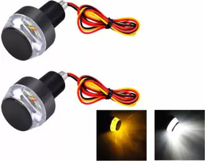 CROXIV Front, Rear, Side LED Indicator Light for Hero, Honda, TVS Universal For Bike(Yellow, White)