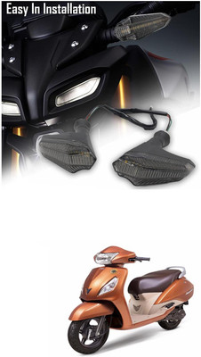 LOVMOTO Front, Rear LED Indicator Light for TVS Jupiter(Blue, Yellow)
