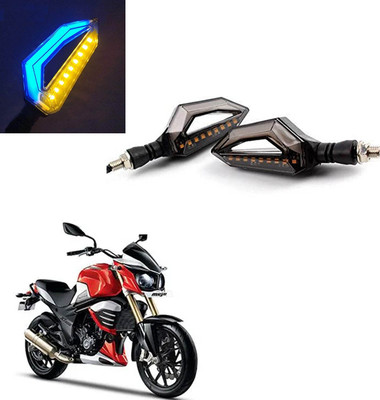 Vagary Front, Rear LED Indicator Light for Mahindra Universal For Bike(Blue, Yellow)