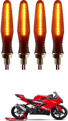 E-Shoppe Front, Rear, Side LED Indicator Light for TVS Universal For Bike(Yellow)