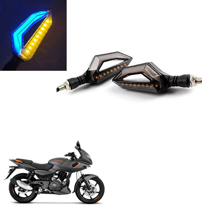 Vagary Front, Rear LED Indicator Light for Bajaj Pulsar 180 DTS-i(Blue, Yellow)