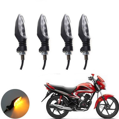 REPLEY Front, Rear LED Indicator Light for Honda Dream Yuga(Yellow)