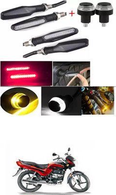 E-Shoppe Front, Rear, Side LED Indicator Light for Hero Universal For Bike(Yellow, Blue)