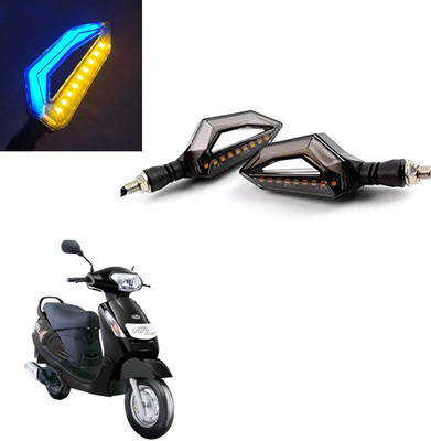 Vagary Front, Rear LED Indicator Light for Mahindra Duro DZ(Blue, Yellow)