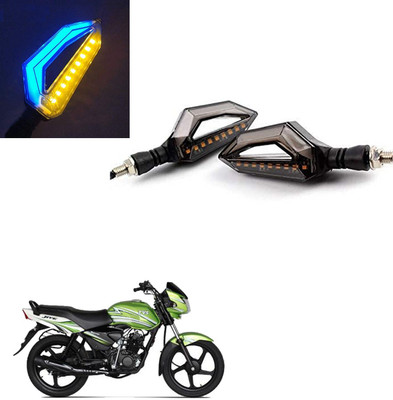 Vagary Front, Rear LED Indicator Light for TVS Jive(Blue, Yellow)
