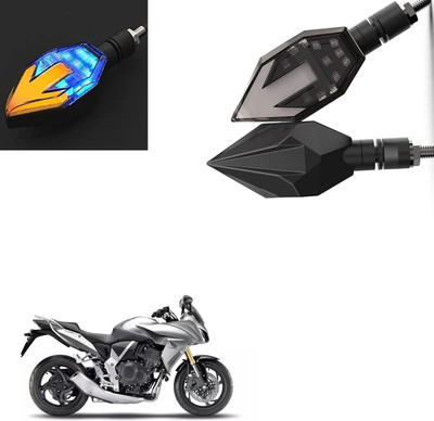 Vagary Front, Rear LED Indicator Light for Honda CBF 150(Blue, Yellow)