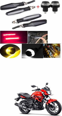 E-Shoppe Front, Rear, Side LED Indicator Light for Hero Universal For Bike(Yellow, Blue)