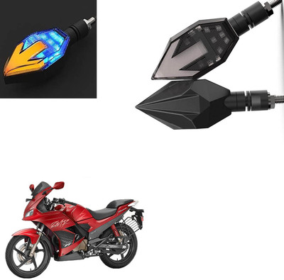 Vagary Front, Rear LED Indicator Light for Hero Karizma ZMR(Blue, Yellow)