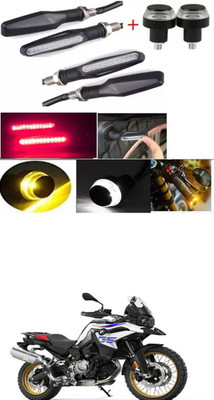 E-Shoppe Front, Rear, Side LED Indicator Light for BMW Universal For Bike(Yellow, Blue)