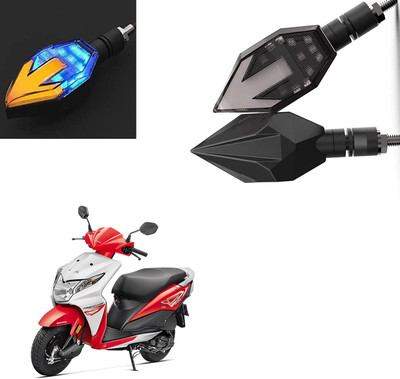 Vagary Front, Rear LED Indicator Light for Honda Dio(Blue, Yellow)