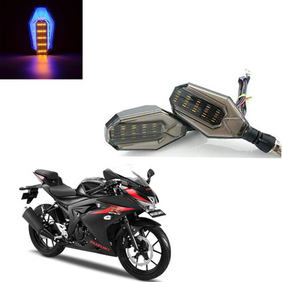 Vagary Front, Rear LED Indicator Light for Suzuki GS 150R(Blue, Yellow)