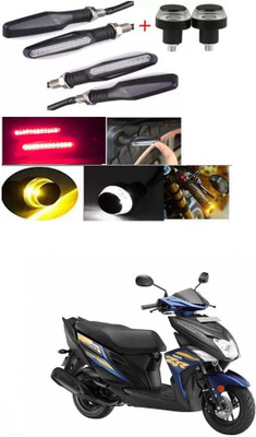 E-Shoppe Front, Rear, Side LED Indicator Light for Yamaha Universal For Bike(Yellow, Blue)