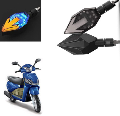 Vagary Front, Rear LED Indicator Light for Mahindra Gusto(Blue, Yellow)