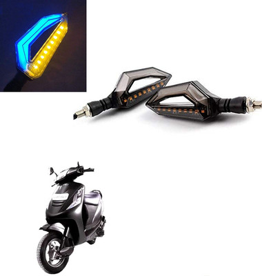 Vagary Front, Rear LED Indicator Light for Mahindra Kine(Blue, Yellow)