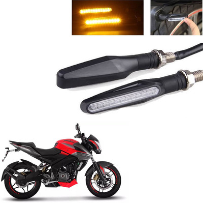 Vagary Front, Rear LED Indicator Light for Bajaj Pulsar 200NS(Yellow)