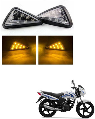 REPLEY Front, Rear LED Indicator Light for TVS Star Sport(Yellow)