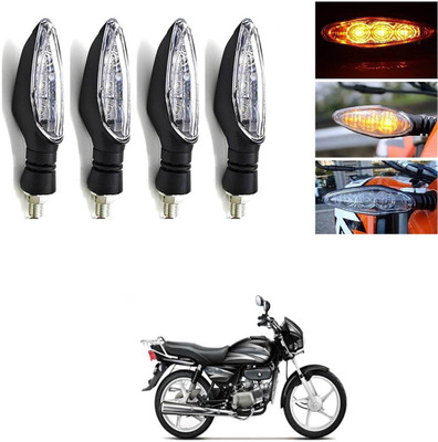 LOVMOTO Front, Rear LED Indicator Light for Hero Splendor Plus(Multicolor)
