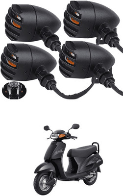 LOVMOTO Front, Rear LED Indicator Light for Hero Achiever(Yellow)