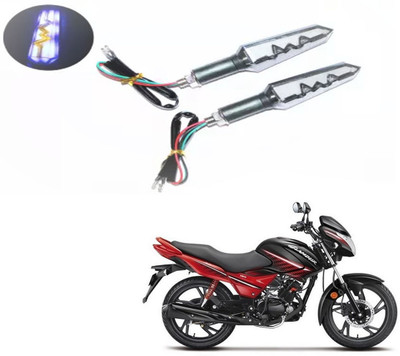 REPLEY Front, Rear LED Indicator Light for Hero Glamour(Blue, Orange)