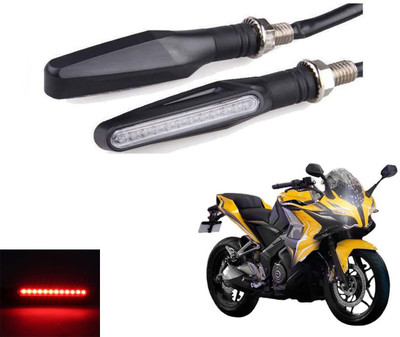 REPLEY Front, Rear LED Indicator Light for Bajaj Universal For Bike(Red)