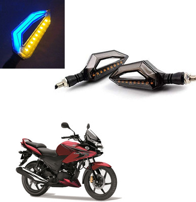 Vagary Front, Rear LED Indicator Light for Honda CBF 125(Blue, Yellow)