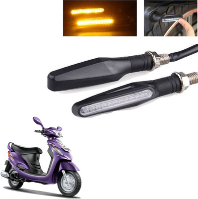 Vagary Front, Rear LED Indicator Light for Mahindra Rodeo RZ(Yellow)