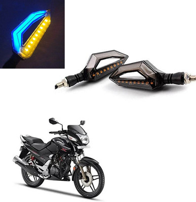 Vagary Front, Rear LED Indicator Light for Hero CBZ Xtreme(Blue, Yellow)