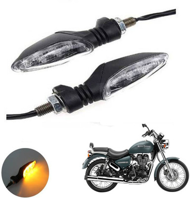 REPLEY Front, Rear LED Indicator Light for Royal Enfield Universal For Bike(Yellow)