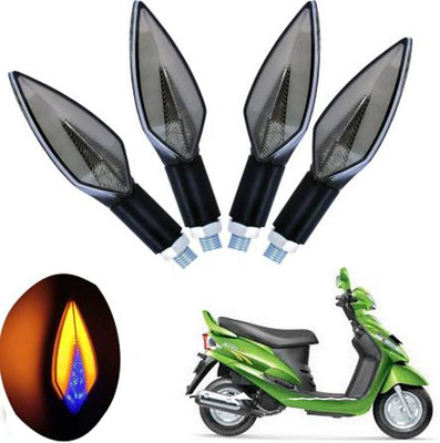 REPLEY Front, Rear LED Indicator Light for Mahindra Rodeo RZ(Yellow, Blue)