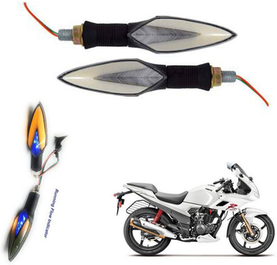 REPLEY Front, Rear LED Indicator Light for Hero Karizma(Yellow, Blue)