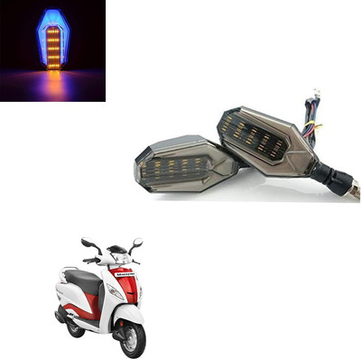 Vagary Front, Rear LED Indicator Light for Hero Maestro(Blue, Yellow)