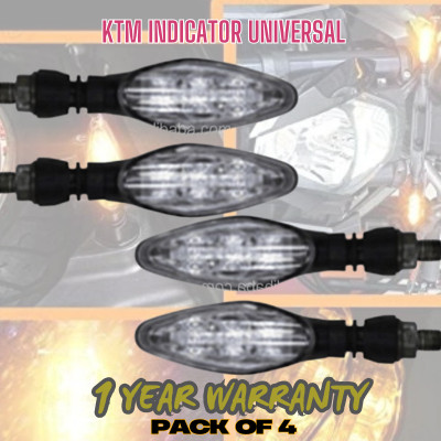 TRYFLY Rear, Side LED Indicator Light for Universal For Bike Universal For Bike(Amber)