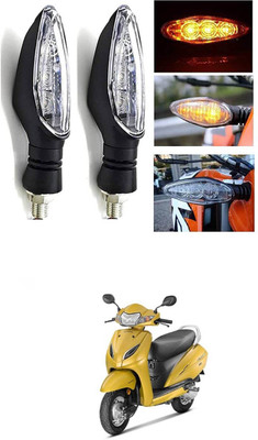 LOVMOTO Front, Rear LED Indicator Light for Hero Achiever(Multicolor)