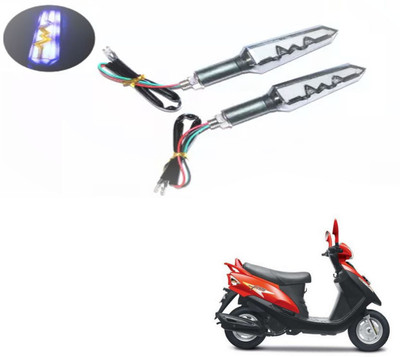 REPLEY Front, Rear LED Indicator Light for Mahindra Flyte(Blue, Orange)
