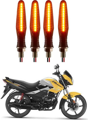 E-Shoppe Front, Rear, Side LED Indicator Light for Hero Universal For Bike(Yellow)