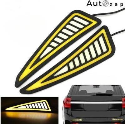 Autozap Rear LED Indicator Light for Universal For Bike, Universal For Car R15, R15 V1, R15 V2, R5, R6(White, Yellow)