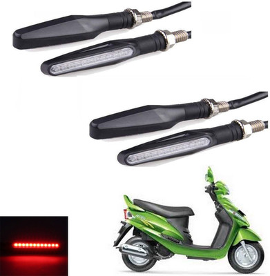 REPLEY Front, Rear LED Indicator Light for Mahindra Rodeo RZ(Red)