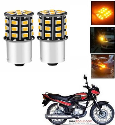 REPLEY Front, Rear LED Indicator Light for Bajaj Pulsar 220 DTS-i(Orange)