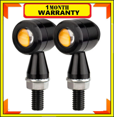 HALLOWS Front, Rear, Side LED Indicator Light for Universal For Bike Universal For Bike(Amber)
