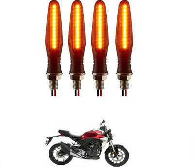 E-Shoppe Front, Rear, Side LED Indicator Light for Honda Universal For Bike(Yellow)