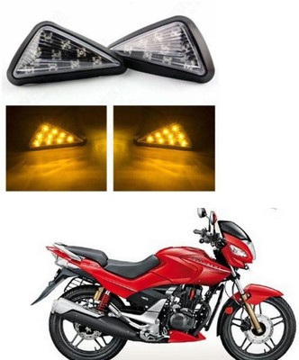 REPLEY Front, Rear LED Indicator Light for Hero CBZ Xtreme(Yellow)